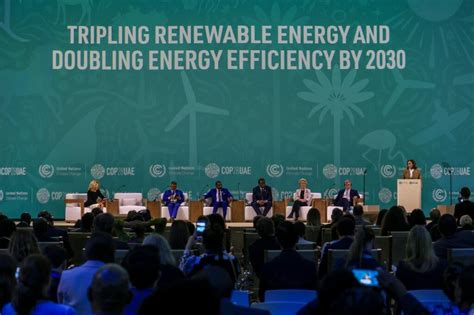 EU leads global initiative at COP28 to triple renewable energy capacity and double energy efficiency measures by 2030